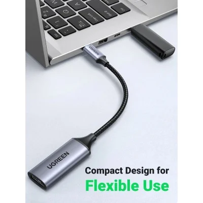 UGREEN USB-C to HDMI Adapter  (Grey Black)
